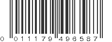 UPC 011179496587