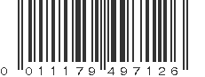 UPC 011179497126