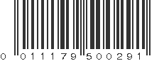 UPC 011179500291