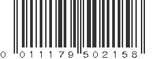 UPC 011179502158