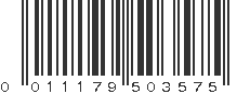 UPC 011179503575