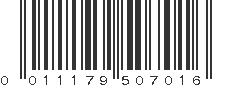 UPC 011179507016