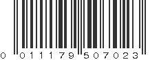 UPC 011179507023