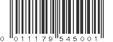 UPC 011179545001