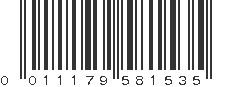 UPC 011179581535