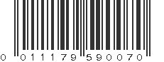 UPC 011179590070