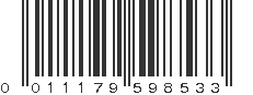 UPC 011179598533