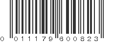 UPC 011179600823