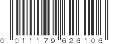 UPC 011179626106