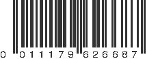 UPC 011179626687