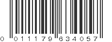 UPC 011179634057