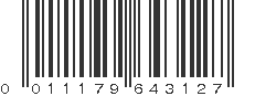 UPC 011179643127