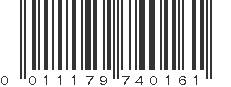 UPC 011179740161