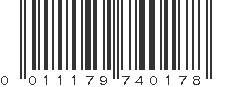 UPC 011179740178