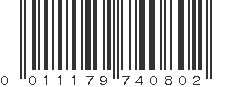 UPC 011179740802