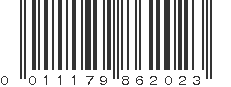 UPC 011179862023