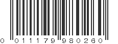 UPC 011179980260