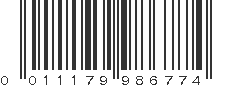 UPC 011179986774