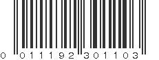 UPC 011192301103