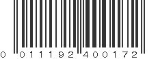 UPC 011192400172