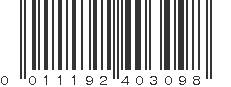 UPC 011192403098