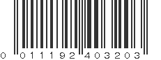 UPC 011192403203