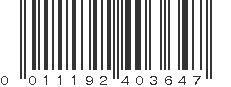 UPC 011192403647