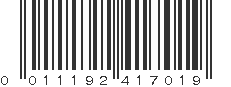 UPC 011192417019