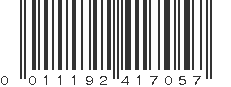 UPC 011192417057