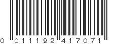 UPC 011192417071