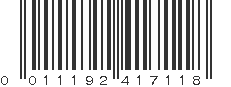 UPC 011192417118