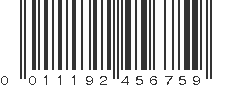 UPC 011192456759