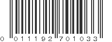 UPC 011192701033