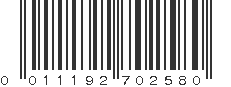 UPC 011192702580