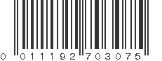 UPC 011192703075