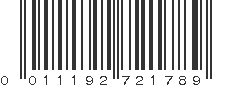 UPC 011192721789