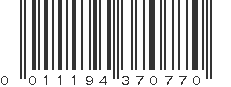 UPC 011194370770