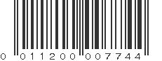 UPC 011200007744