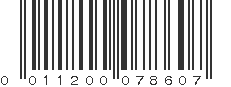 UPC 011200078607