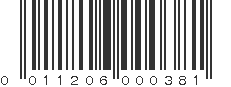 UPC 011206000381