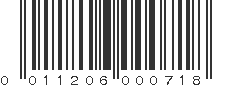 UPC 011206000718