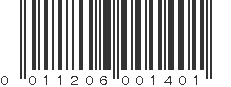 UPC 011206001401