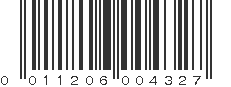 UPC 011206004327