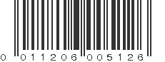 UPC 011206005126