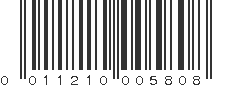 UPC 011210005808