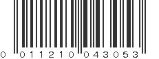 UPC 011210043053