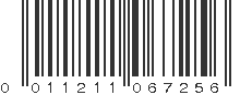 UPC 011211067256