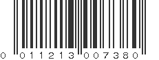 UPC 011213007380