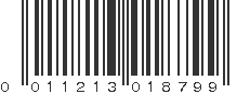 UPC 011213018799