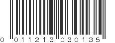 UPC 011213030135